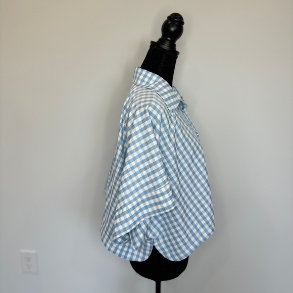 Hers & Mine Blue and White Checkered Button Up (Small) - Picture 6 of 10